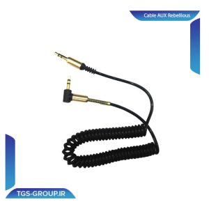 کابل AUX فنری سر کج